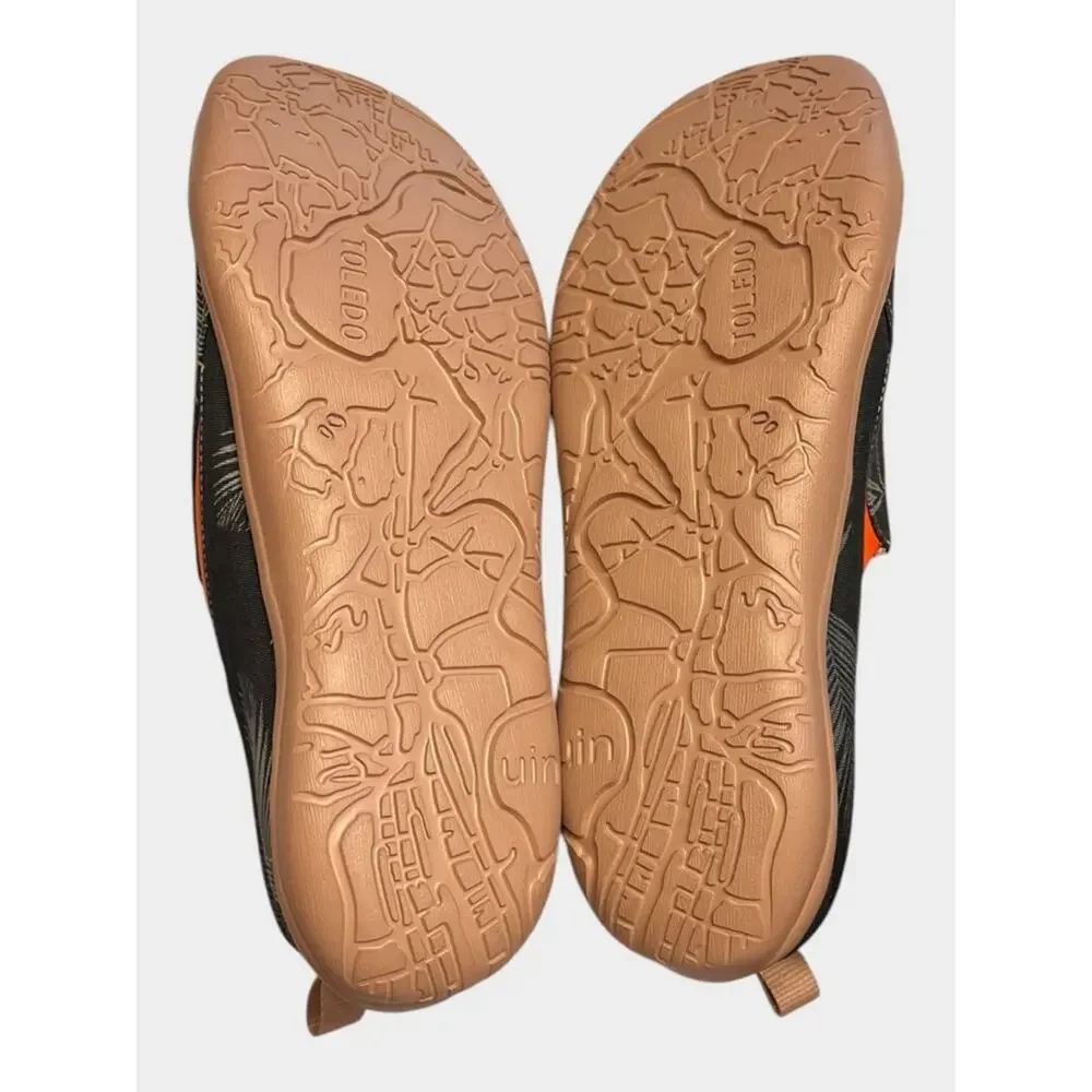 NWOT UIN Palm Print Slip-On Shoes Men's 9.5 Tropical Casual Resort Loafers